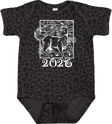 inktastic 2026 Chinese New Year Horse Baby Bodysuit in Saudi Arabia