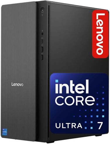 كمبيوتر سطح المكتب Lenovo IdeaCentre الآمن والإنتاجي للأعمال، Intel 20-Core Ultra 7 265، ذاكرة الوصول العشوائي DDR5 سعة 32 جيجابايت، SSD 1 تيرابايت، HDMI + VGA، Wi-Fi 6E، RJ-45، USB-C، Windows 11 in Kuwait