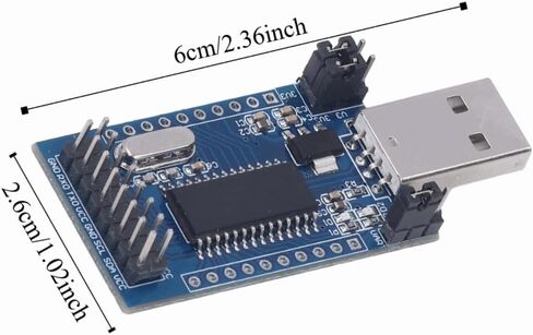 وحدة المحول المتوازي التسلسلي USB CH341A - محول الواجهة UART IIC SPI TTL ISP EPP MEM لتصحيح أخطاء البرنامج 3.3 فولت/5 فولت in Kuwait