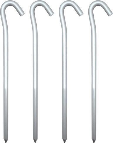 Coghlan's Aluminum Tent Pegs 4-Pack - High-Strength 7-Inch Lightweight Stakes with Large Hook for Guyline Attachment in Saudi Arabia