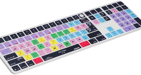غطاء لوحة المفاتيح XSKN Final Cut Pro Shortcuts يناسب لوحة المفاتيح السحرية Apple 2024 iMac M4 Chip مع معرف اللمس ولوحة المفاتيح الرقمية A3119 in Kuwait