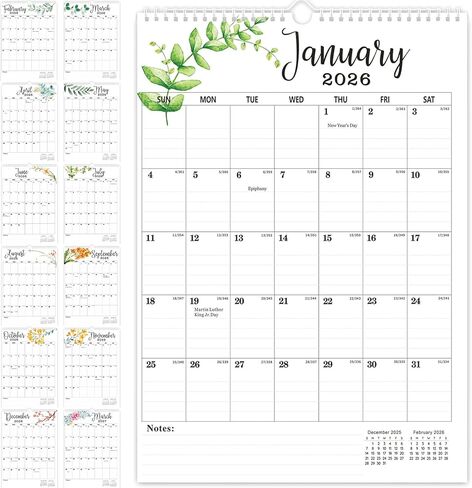2026 Wall Calendar - Funny Dogs Wall Calendar 2026, 12" x 24" (Open), Large Monthly Calendar, Dogs Chilling with Coffee Calendar Hanging Planning for Home & Office Decor in Saudi Arabia