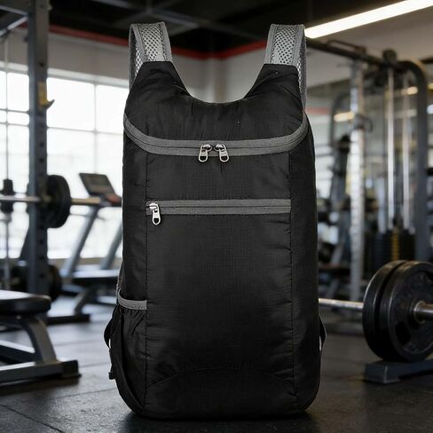 Lightweight Foldable Travel Packable Backpack,Casual Large-Capacity Daypack for Travel, Hiking, Outdoor Adventures, and Daily Use(Black-2) in Saudi Arabia