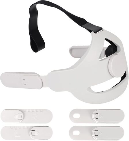 VR Head Strap Compatible with Quest 2 and Quest 3, 20.5cm/8.07in Diameter Virtual Reality Head Strap Flat Back Design for Enhanced Comfort Support & Improved Immersion in VR Games in Saudi Arabia