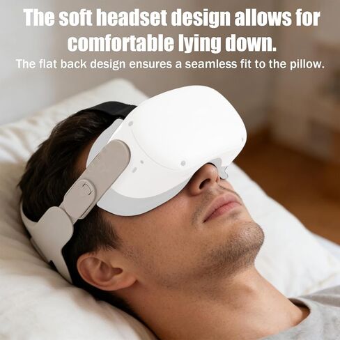 VR Head Strap Compatible with Quest 2 and Quest 3, 20.5cm/8.07in Diameter Virtual Reality Head Strap Flat Back Design for Enhanced Comfort Support & Improved Immersion in VR Games in Saudi Arabia
