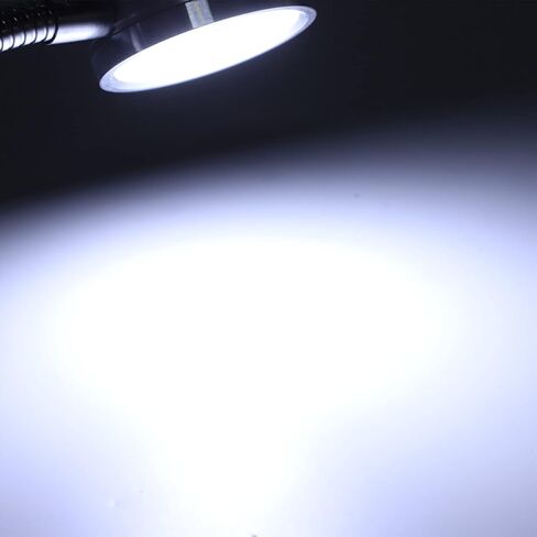 مشبك على مشبك القراءة، أضواء القراءة LED، درجة حرارة اللون البارد الدافئ USB 360 درجة معقوفة قابلة للتعديل (فضي) in Saudi Arabia