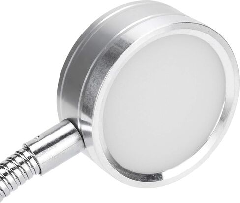 مشبك على مشبك القراءة، أضواء القراءة LED، درجة حرارة اللون البارد الدافئ USB 360 درجة معقوفة قابلة للتعديل (فضي) in Saudi Arabia