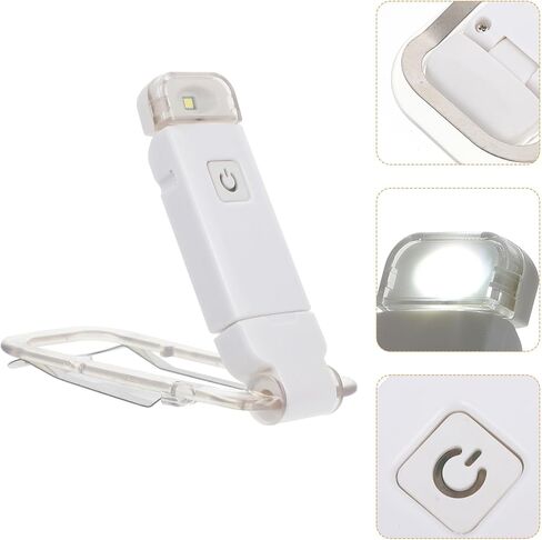 Kisangel مصباح قابل للطي بمشبك كتب USB قابل لإعادة الشحن ومحمول للقراءة الصغيرة للدراسة الليلية والسفر in Kuwait