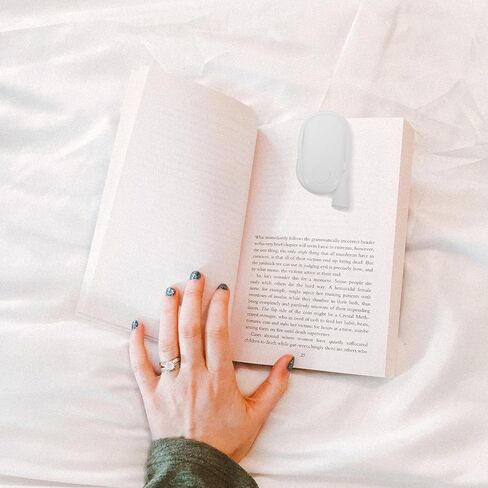 Rechargeable Clip-on Book Reading Light, Portable White Mini Clamp Lamp for Eye Protection, Bedside and Dormitory Reading, USB Charging, for Students and Nighttime Use in Saudi Arabia