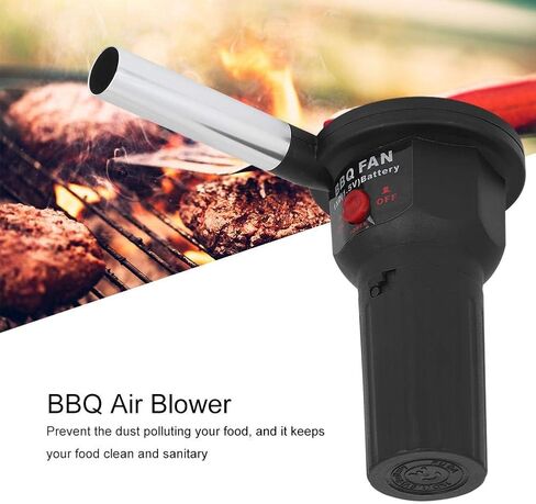 Taidda USB BBQ Air Blower, Portable BBQ Fan Air Blower Handheld Barbecue Fan Air USB Fan 5V Fire Starter Flame Exciter Lightweight Barbecue Fan for Outdoor Camping Picnic Grill Cooking Tool, Black in Saudi Arabia