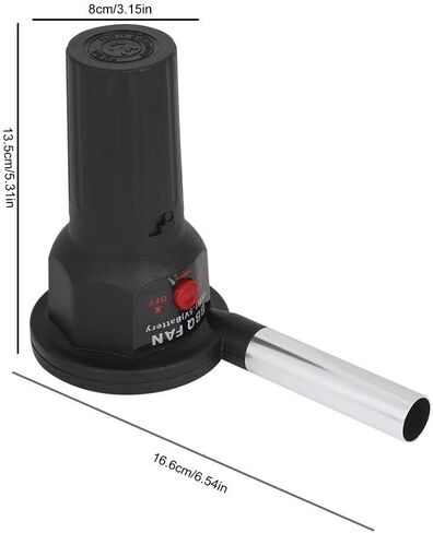 Taidda USB BBQ Air Blower, Portable BBQ Fan Air Blower Handheld Barbecue Fan Air USB Fan 5V Fire Starter Flame Exciter Lightweight Barbecue Fan for Outdoor Camping Picnic Grill Cooking Tool, Black in Saudi Arabia