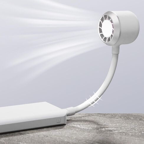 مروحة USB مع ضوء LED 2 في 1 مناسبة للتخييم وصيد الأسماك، مروحة تبريد صغيرة الحجم in Kuwait