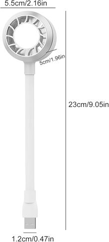 مروحة USB مع ضوء LED 2 في 1 مناسبة للتخييم وصيد الأسماك، مروحة تبريد صغيرة الحجم in Kuwait