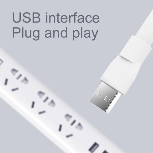 مروحة USB مع ضوء LED 2 في 1 مناسبة للتخييم وصيد الأسماك، مروحة تبريد صغيرة الحجم in Kuwait