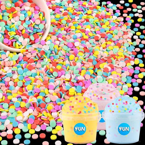 24-Grid Slime Mix Ins Non-edible Polymer Clay Slime Add Ins|Fake Sprinkles Kawaii Charms for Nail Art Design,Lip Gloss,Cellphone Decorations Assorted Sprinkle Decoration & Accessories for DIY Crafting in Saudi Arabia