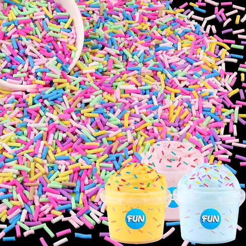 24-Grid Slime Mix Ins Non-edible Polymer Clay Slime Add Ins|Fake Sprinkles Kawaii Charms for Nail Art Design,Lip Gloss,Cellphone Decorations Assorted Sprinkle Decoration & Accessories for DIY Crafting in Saudi Arabia
