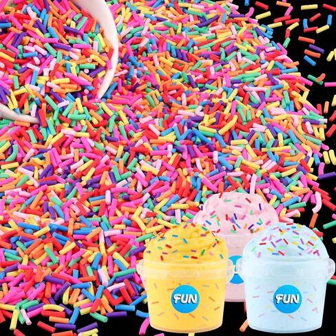 24-Grid Slime Mix Ins Non-edible Polymer Clay Slime Add Ins|Fake Sprinkles Kawaii Charms for Nail Art Design,Lip Gloss,Cellphone Decorations Assorted Sprinkle Decoration & Accessories for DIY Crafting in Saudi Arabia