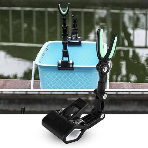 Plastic Fishing Clamp Holder Heavy Duty?Clip Fishing Rod Pole Support with Rotatable Portable Fishing Accessory in Saudi Arabia