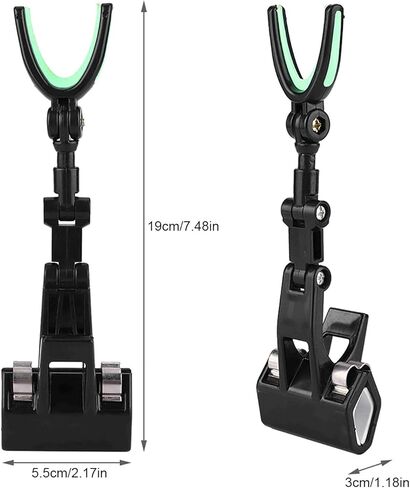 Plastic Fishing Clamp Holder Heavy Duty?Clip Fishing Rod Pole Support with Rotatable Portable Fishing Accessory in Saudi Arabia