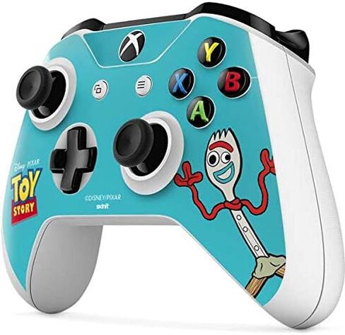 غلاف Skinit المخصص للألعاب متوافق مع وحدة تحكم Xbox One S - تصميم Disney Toy Story Forky المرخص رسميًا in Kuwait