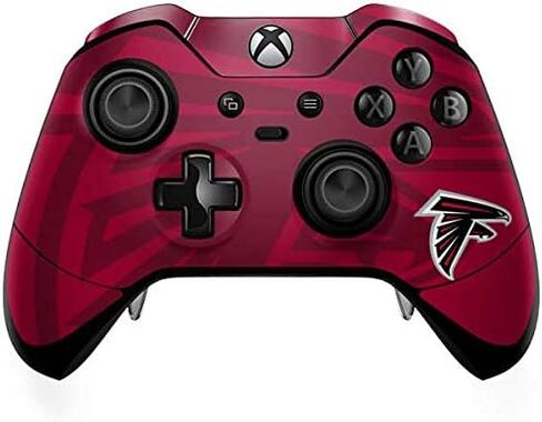 ملصق Skinit المخصص للألعاب متوافق مع وحدة تحكم Xbox One Elite - تصميم رؤية مزدوجة مرخص رسميًا من NFL Atlanta Falcons in Kuwait