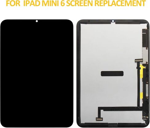 بديل شاشة A-MIND لجهاز iPad mini 6 2021 8.3 بوصة شاشة LCD ضبابية تعمل باللمس مجموعة رقمية سوداء متوافقة مع A2567 A2568 A2569 in Saudi Arabia