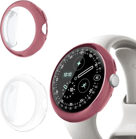 Liuyuxi 2 Pack Soft TPU Case Compatible with Google Pixel Watch 4 41mm, Anti-Scratch High-Definition Clear Cover with All-Around Protection for Pixel Watch 4 Smartwatch. in Saudi Arabia