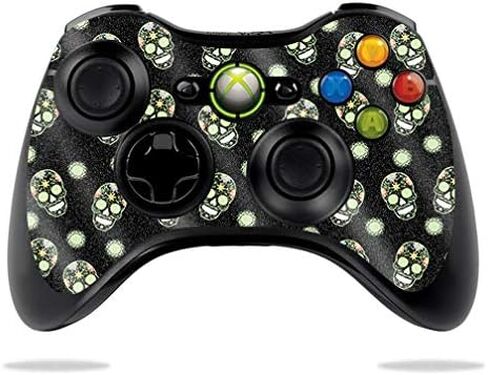 غلاف MightySkins اللامع لوحدة تحكم Microsoft Xbox 360 - جماجم ليلية | لمسة نهائية لامعة واقية ومتينة شديدة اللمعان | سهل التطبيق والإزالة وتغيير الأنماط | صنع في الولايات المتحدة الأمريكية in Kuwait