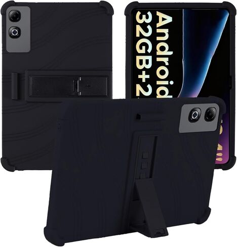 for DOOGEE Tab G6 Max 2025 13.4 Inch Tablet Case,BOVUGAC Soft Silicone Adjustable Stand Shockproof Kids Friendly for DOOGEE Tab G6 Max 13.4" Tablet(Black) in Kuwait