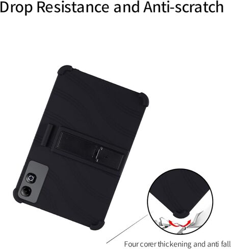 for DOOGEE Tab G6 Max 2025 13.4 Inch Tablet Case,BOVUGAC Soft Silicone Adjustable Stand Shockproof Kids Friendly for DOOGEE Tab G6 Max 13.4" Tablet(Black) in Kuwait