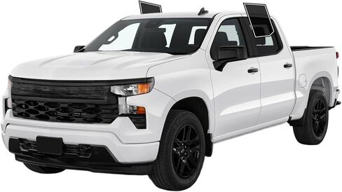 Autotek precut Window Tint Film Front Windows two Tint Film Cars Sun Flocking Protective Privacy Anti Shatter Glass 2 Ply Computer Cut أي ظلال لتشيفري Silverado 1500 Crew 2019-2025 in Saudi Arabia