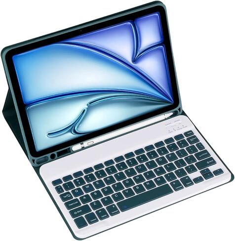 Keyboard Case for Samsung Galaxy Tab S10/S9/S8 Ultra 14.6" SM-X926/X910/X906 Tablet Detachable Keyboard, Fully Wrapped Leather case with Built-in Pen Holder (Blue,Backlight Touch Pad and Mouse) in Saudi Arabia