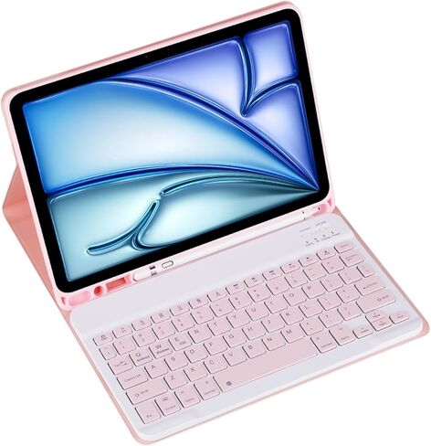 Keyboard Case for Samsung Galaxy Tab S10/S9/S8 Ultra 14.6" SM-X926/X910/X906 Tablet Detachable Keyboard, Fully Wrapped Leather case with Built-in Pen Holder (Blue,Backlight Touch Pad and Mouse) in Saudi Arabia
