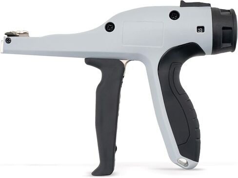 مسدس ربط بسحاب مريح موفر للجهد - أداة تثبيت ربط كابل شد قابلة للتعديل مع مقبض 16 موضع، قطع متساطح وقوة مقبض منخفضة، تناسب روابط الكابلات الصغيرة (8 رطل) إلى روابط الكابلات القياسية (50 رطلاً) in Kuwait