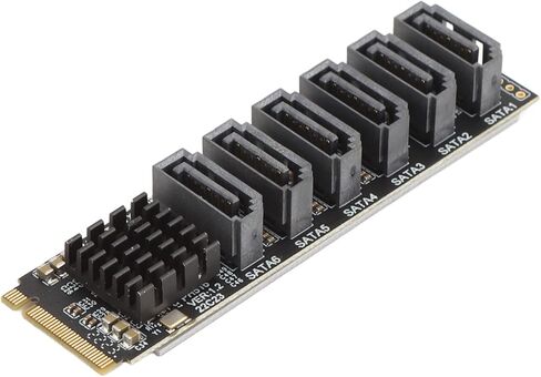 بطاقة محول M.2 إلى ASM1166 M.2 PCIe لبطاقة التمديد لملحقات الكمبيوتر in Kuwait