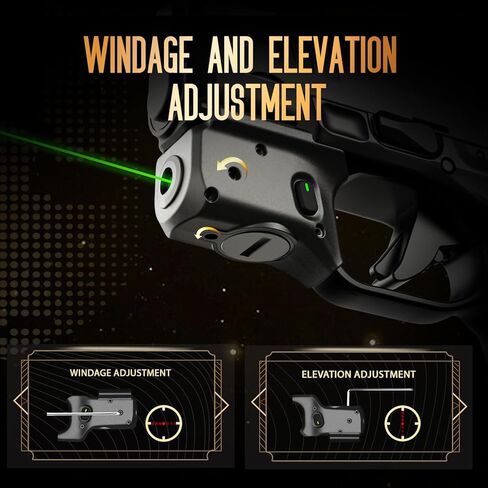 WARRIORLAND Green Laser Sight Fit Springfield Armory Hellcat (غير مناسب Hellcat Pro)، أول شعاع أخضر مع مؤشر الطاقة، ليزر Hellcat مع مفتاح تشغيل/إيقاف يمكن استخدامه بكلتا اليدين، WLS-118G، أسود in Saudi Arabia