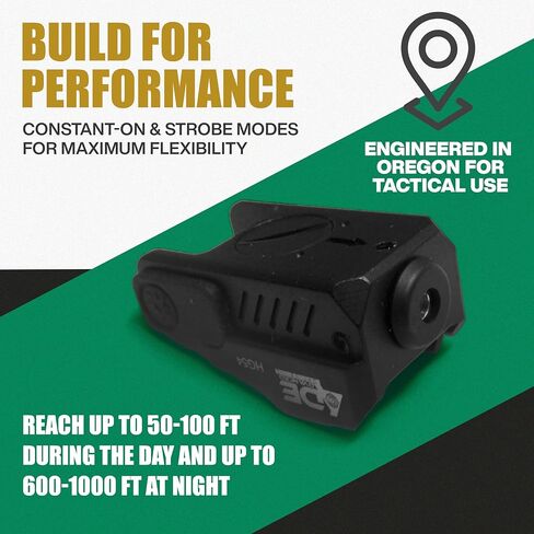 ADE Advanced Optics HG54-2 Green Laser Sight - حامل السكك الحديدية من الفئة IIIA مع مفتاح يمكن استخدامه بكلتا اليدين - ليزر مدمج لـ Glock 43X، Taurus G2C G3C GX4، Springfield XD، Canik TP9SF، Sig Sauer P320 P365 P226 in Kuwait