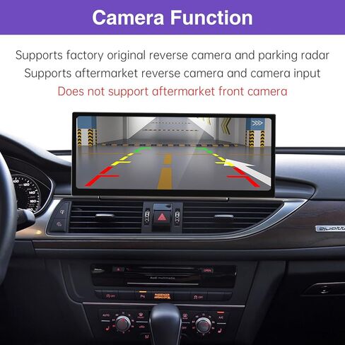 NINETOM 2026 جهاز استقبال تلقائي CarPlay Android مُحسّن مقاس 12.3 بوصة بشاشة لمس ضيقة للغاية متوافق مع Audi A6/A7 (2012-2018)، لأنظمة 3G MMI+ وRMC in Saudi Arabia