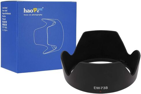 Haoge Bayonet Flocking Petal Flower Lens Hood for EF-S 17-85mm f4-5.6 is USM and Canon EF-S 18-135mm f3.5-5.6 is, is STM Lens Replaces Canon EW-73B in Saudi Arabia
