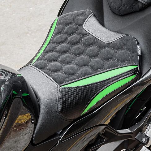Motorcycle Complete Seat for Ninja 500 Z500 2024 2025 2026 EX500 Leather Front Rider Rear Passenger Saddles Cushion Pad Kit (One Set-CNL) in Saudi Arabia