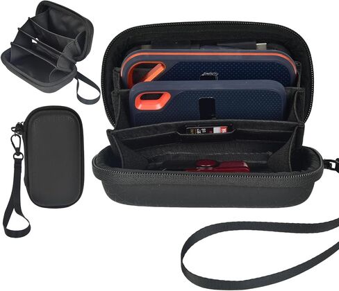 Case for SanDisk Extreme Pro/for SanDisk Portable SSD 1TB 2TB 4TB 500GB External Solid State Drive, for Samsung T7/T9, for Crucial X9/X10 Pro & SD Card Accessories, for Students & Office Use -Box Only in Saudi Arabia