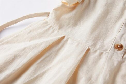 Niyage Girls Flutter Sleeve Dress Toddler Elegant Ruffle Button Down Casual Dresses in Saudi Arabia