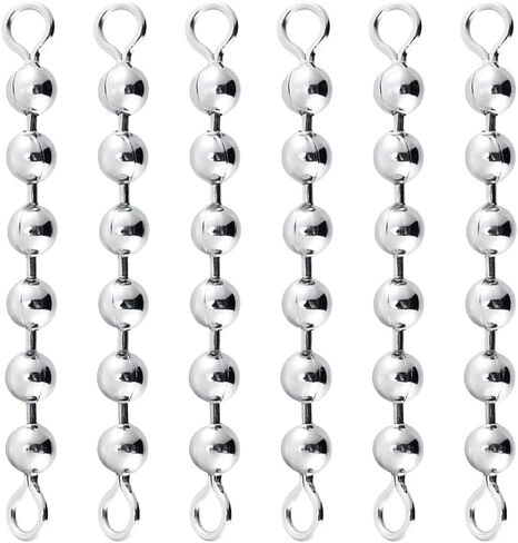 30PCS Fishing Bead Chain Swivels Stainless Steel Catfish Stainless Steel Fishing Balls Chain Swivels for Freshwater Saltwater Salmon Walleye in Saudi Arabia