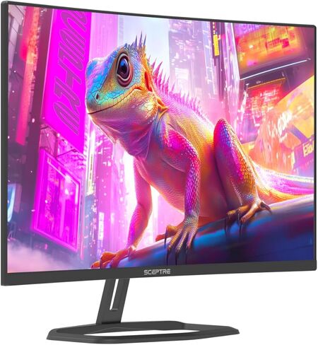 Sceptre New Curved 32 inch Gaming Monitor 1080p DisplayPort up to 260Hz 1500R FreeSync Premium 1ms Build-in Speakers, Machine Black 2026 (C325B-FW260D Series) in Saudi Arabia
