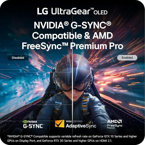 27GX790B-B شاشة ألعاب OLED Ultragear QHD (3440 x 1440) مقاس 27 بوصة، وضع مزدوج (QHD 540 هرتز/ HD 720 هرتز)، 0.02 مللي ثانية، TrueBlack 500، متوافق مع NVIDIA G-Sync، AMD FreeSync Premium Pro، DisplayPort 2.1، USB-C، أسود in Kuwait