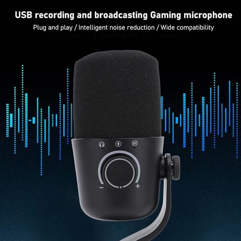 ميكروفون Zunate Gaming ذو وضوح كريستالي، وتأثيرات إضاءة ديناميكية لإعادة إنتاج الصوت بشكل استثنائي مع شريحة HiFi in Kuwait