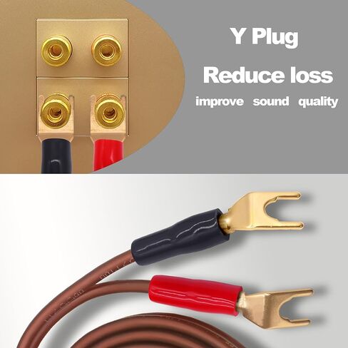 1/4 TS إلى Y سلك كابل مكبر الصوت، 6.35 مم أحادي إلى 2Y محول موصل قابس مجرف Audiophile OFC HiFi مكبر الصوت لنظام الصوت مضخم الصوت -6.6FT/2M in Saudi Arabia