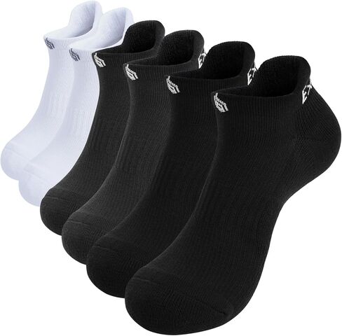 Men Running Socks, 3 Pairs Ankle Athletic Socks for Men Walking with Arch Compression Support in Saudi Arabia