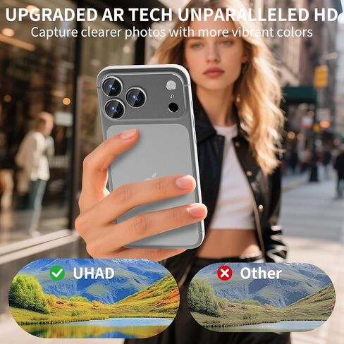 واقي عدسة الكاميرا لهاتف iPhone 17 Pro، غطاء شاشة كاميرا خلفية من الزجاج المقوى 9H، واقيات عدسات عالية الدقة مقاومة للخدش ومضادة للخدش من الدرجة العسكرية، زجاج مقسى معدني رفيع للغاية، مناسب للحافظة in Kuwait