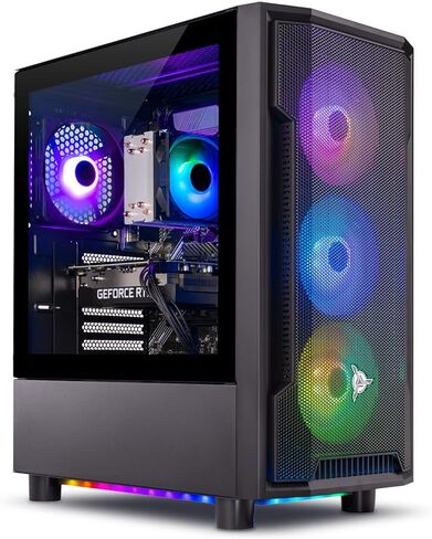 كمبيوتر الألعاب Skytech Gaming Nebula 2، Intel i5 14400F 2.5 جيجا هرتز، NVIDIA RTX 5060، 1 تيرابايت NVMe SSD، 32 جيجابايت DDR5 RAM 5200، 650 واط Gold PSU، Wi-Fi، Win 11، سطح مكتب للألعاب in Kuwait